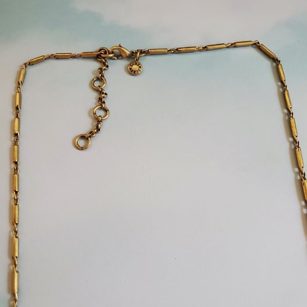 ✨ J.Crew Opal Rhinestones Tassel Crystal Fringe Necklace ✨ - Picture 7 of 9